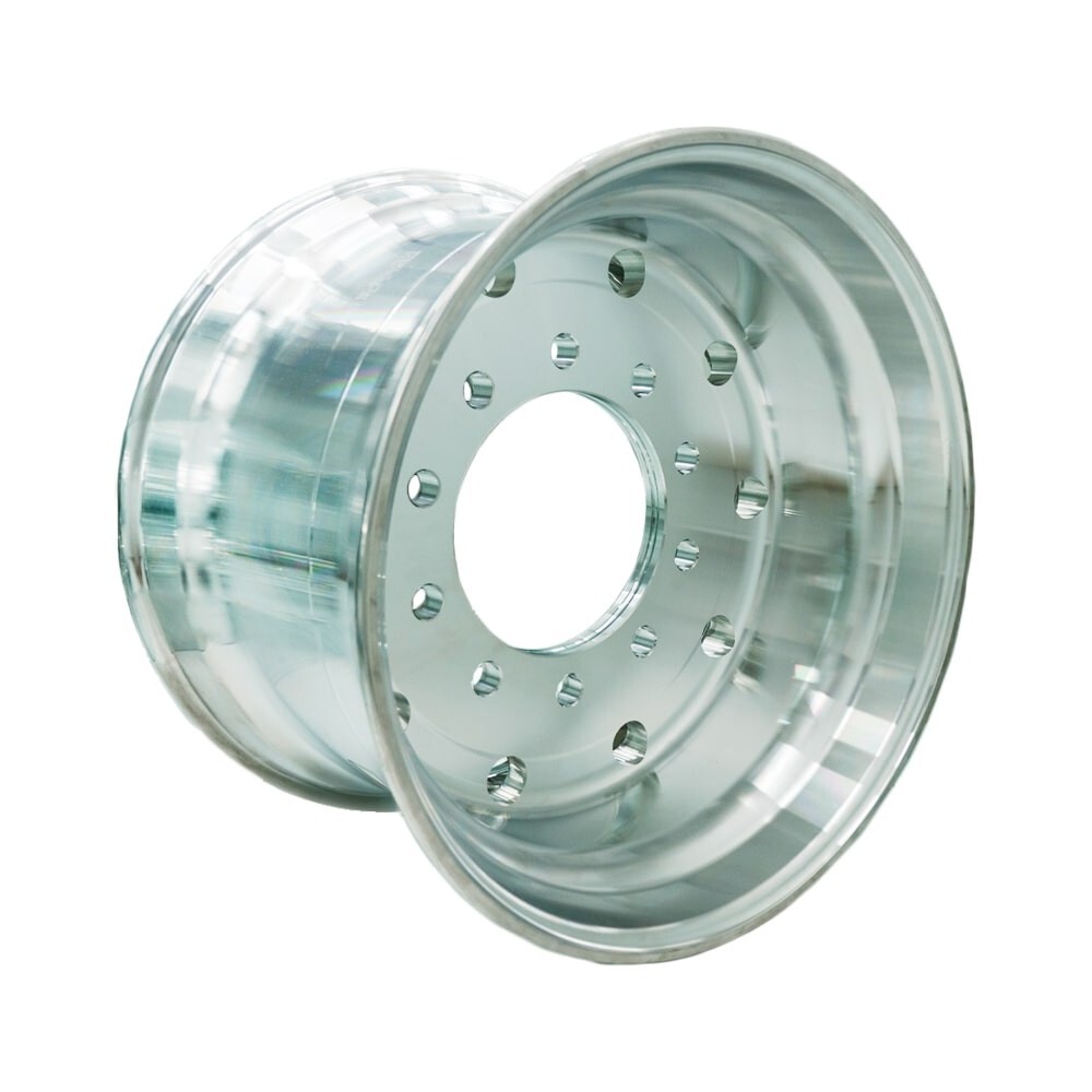 Super Single Uniracing Truck Wheels 22.5x14 Polished Hub Pilot 1pc.