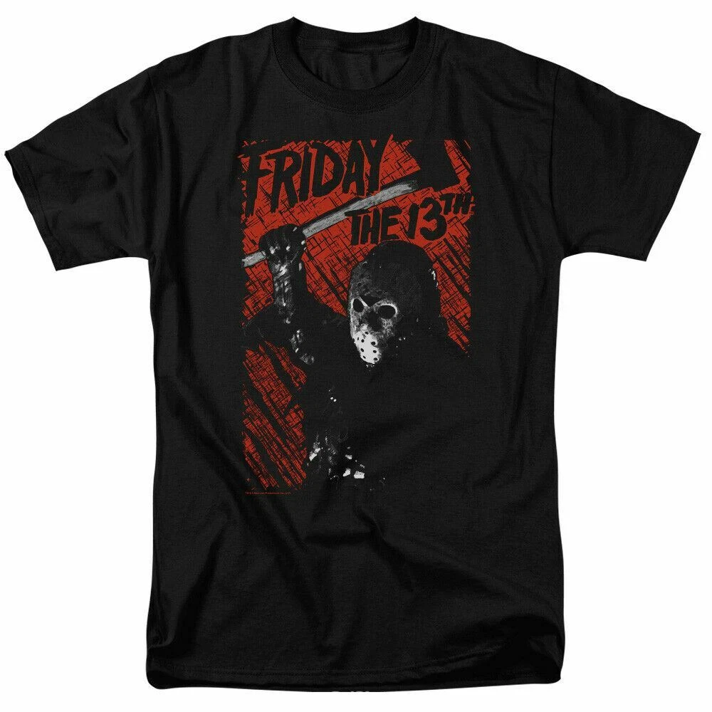 Friday The 13th Jason Lives T Shirt Horror Movie Retro Classic Black