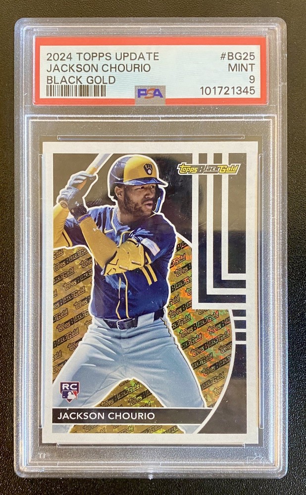 2024 Topps Update Series Black Gold Jackson Chourio RC #BG-25
