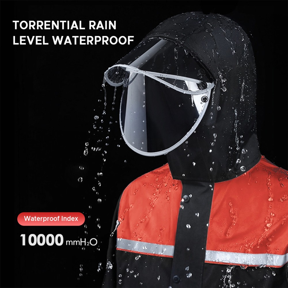 Men Split Rain Suit Waterproof Rain Coat And Rain Pant Set Reflective Rain TOAT