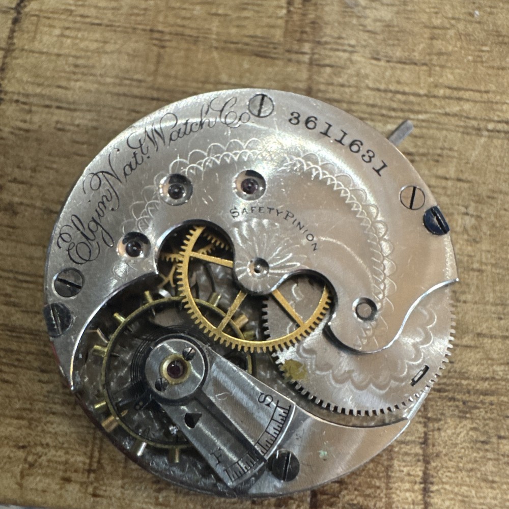 Elgin Grade 101 Pocket Watch Movement For Repair A258