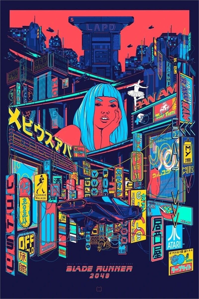 Blade Runner 2049 by Mainger 160/300 16” x 24” Screen Print Movie Art Poster