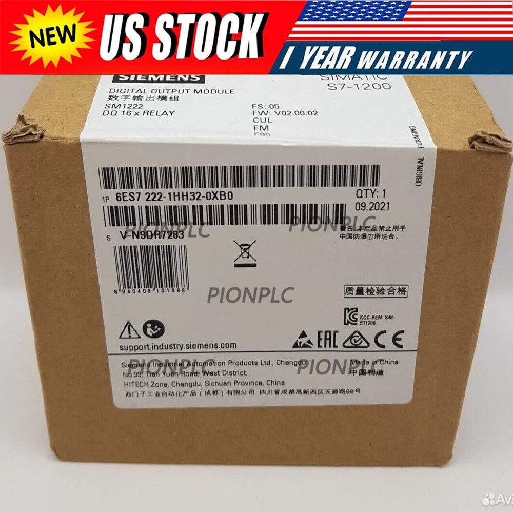 New Siemens 6ES7222-1HH32-0XB0 6ES72221HH320XB0 S71200 Digital output SM 1222