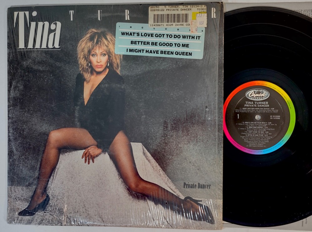 Tina Turner Private Dancer LP Still in shrink Hype sticker