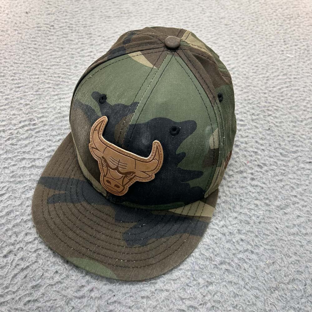 Chicago Bulls Camo Strapback Hat Cap Mens  One Size New Era
