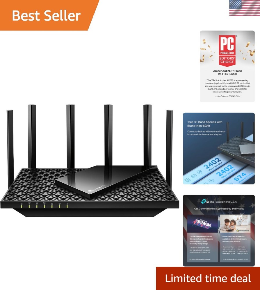 Tri-Band WiFi 6E Router Archer | Gigabit Wireless Internet | AX Router
