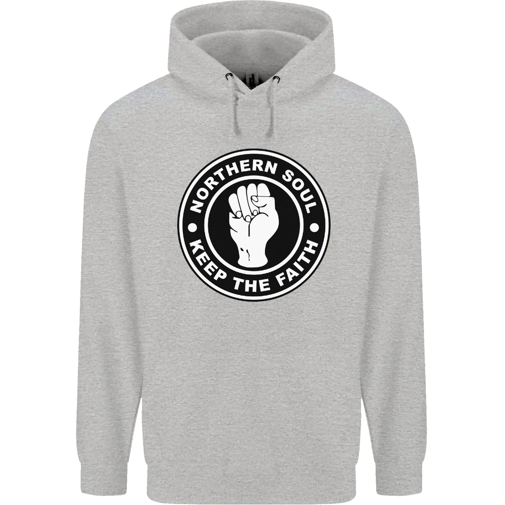 Northern Soul Keeping the Faith Mens 80% Cotton Hoodie