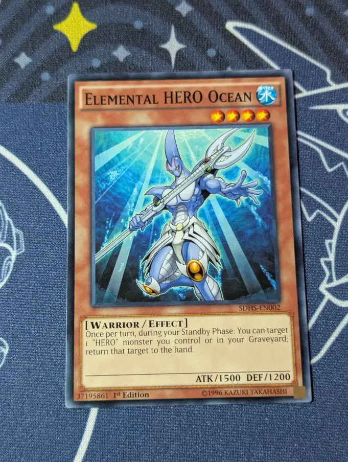 Elemental HERO Ocean SDHS-EN002 Common NM Yugioh Trading Card