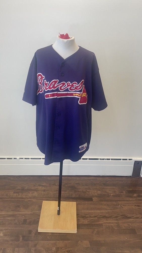 Vintage Atlanta Braves Jersey No. 13 MLB Athletic Majestic Collection Shirt