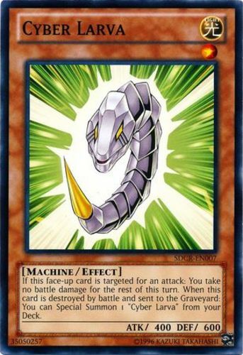 Cyber Larva SDCR-EN007 Common Unlimited Edition x3 Near Mint