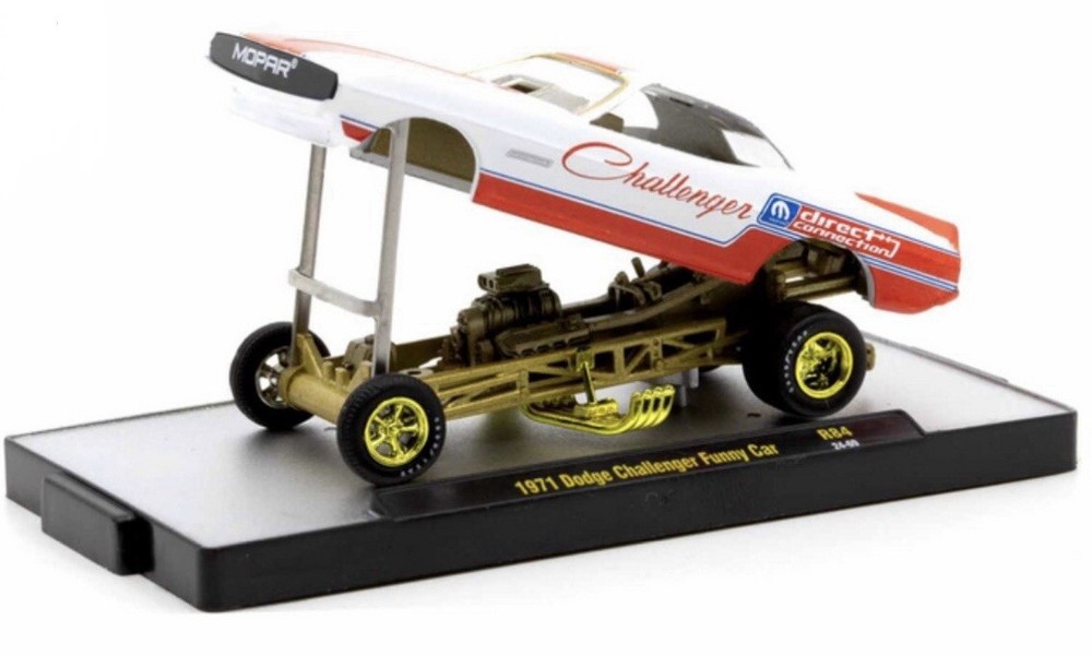 M2 MACHINES CHASE 1971 DODGE CHALLENGER FUNNY CAR DETROIT MUSCLE 2025 R84