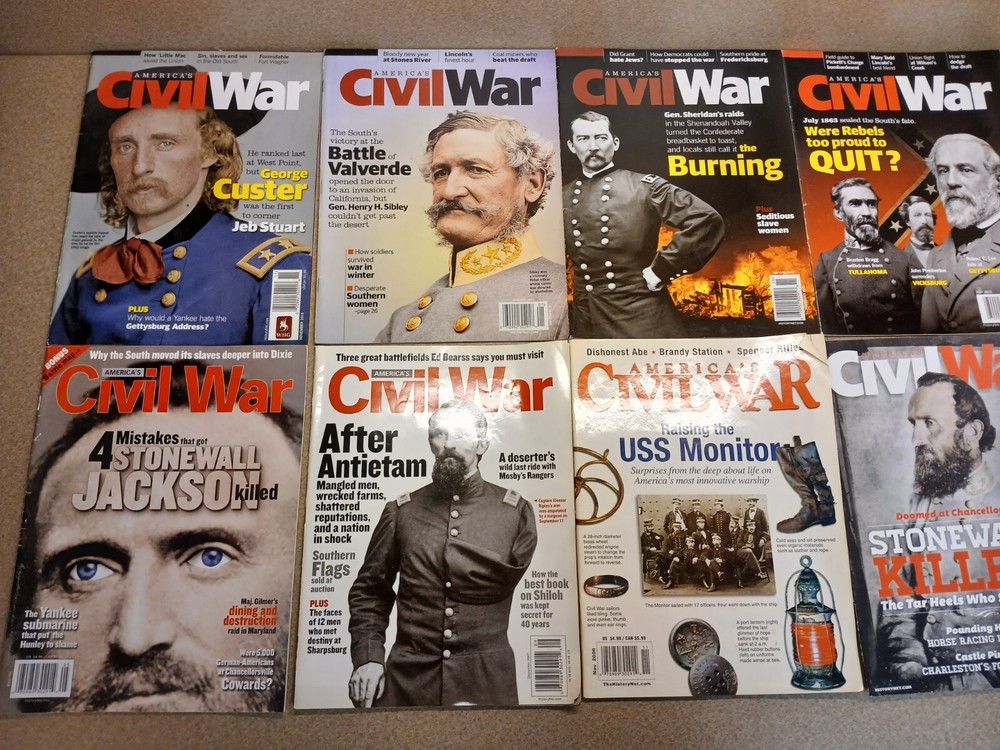 Huge Civil War Times / America's Civil War Magazine Lot (65).
