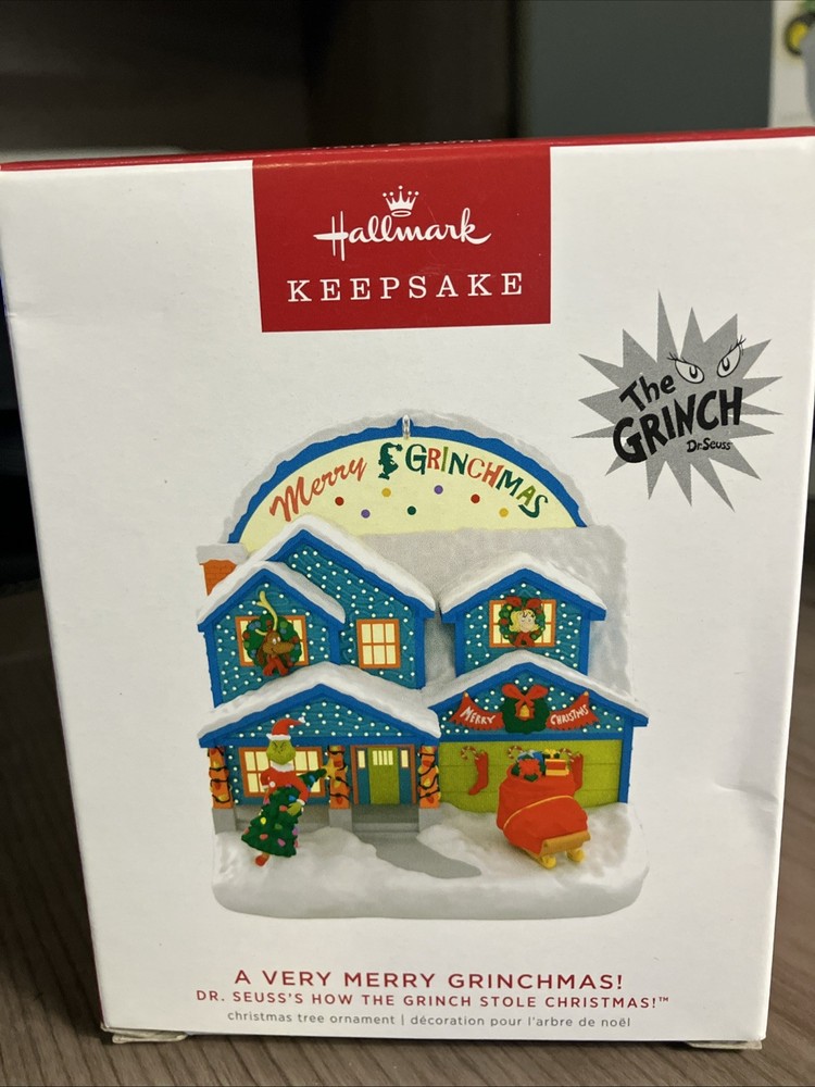 Hallmark 2022 Grinchmas Light and Sound Ornament New In Box