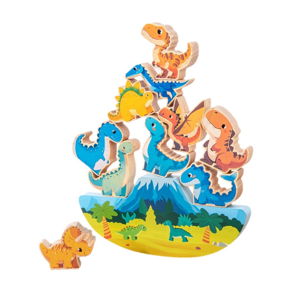 Wooden Balance Block Toy Recognition Sensory for Girls Boys Preschool Kids