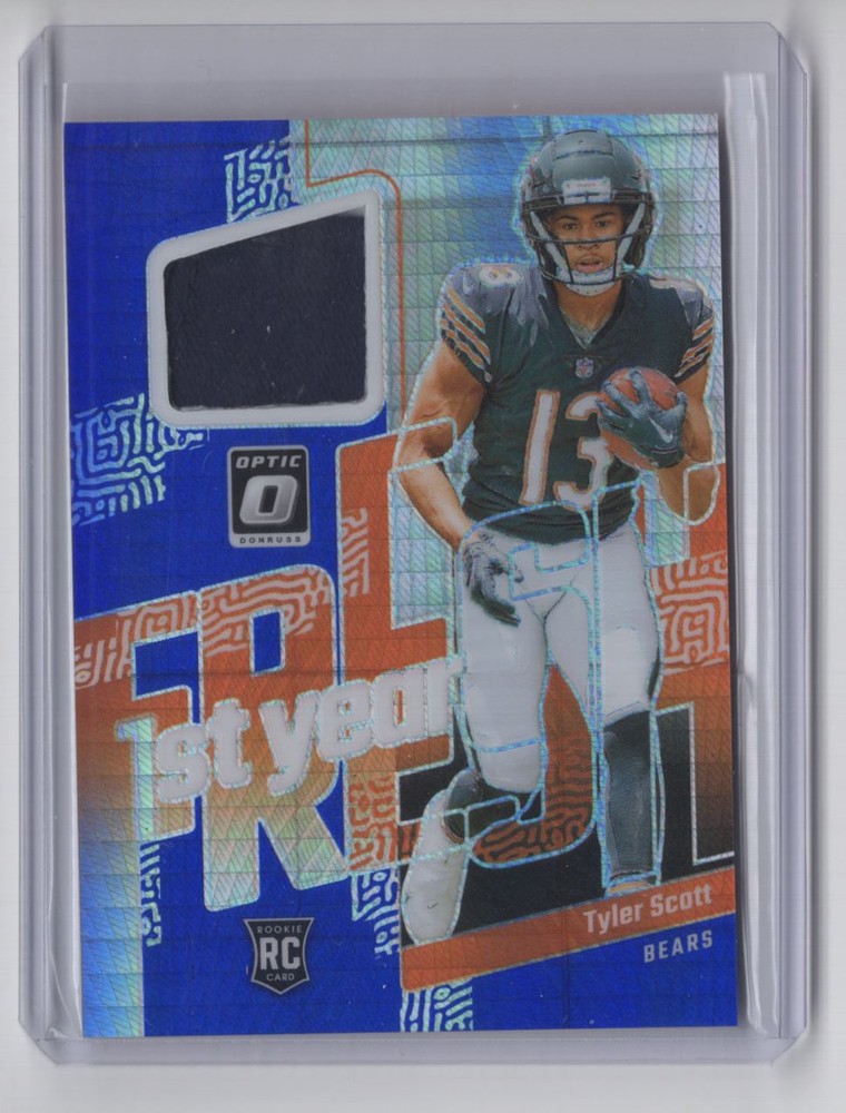 2023 Donruss Optic 1st Year Fresh Hyper Tyler Scott Rookie Patch Chicago Bears