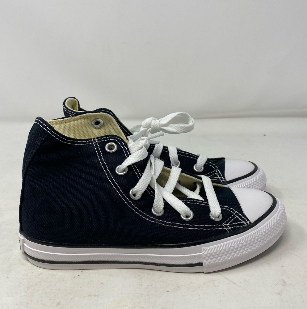 Converse Chuck Taylor All Star High Top Kids 12.5C Black Canvas Sneakers 3J231