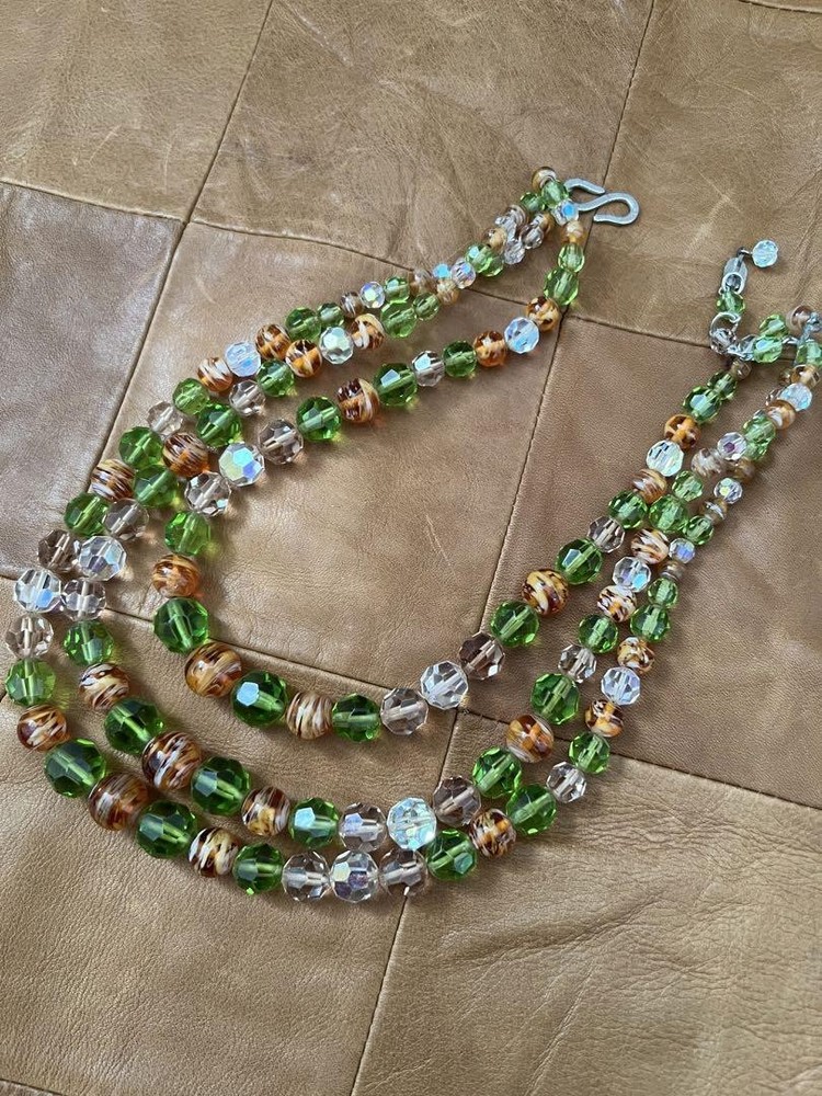 Vintage Christian Dior 1959 Three-Row Pearl Necklace