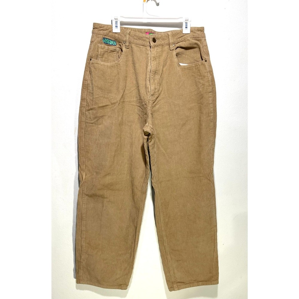 Empyre Tory corduroy pants baggy Skate Straight Leg Relaxed tan Casual women 15