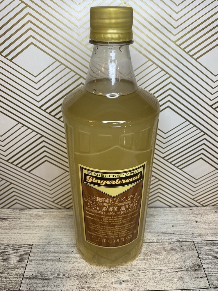 Starbucks Holiday Gingerbread Coffee Syrup Seasonal Flavor BB Mar 2025