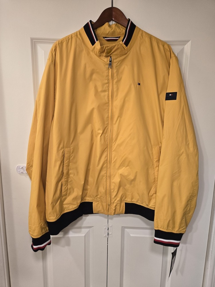 Tommy Hilfiger Mens Reversible Nylon Bomber Jacket Size UK 2XL