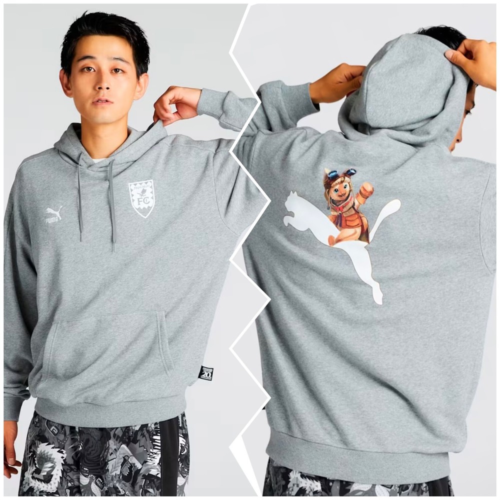 Unisex PUMA Monster Hunter Hoodie Grey Japan Exclusive Limited Edition