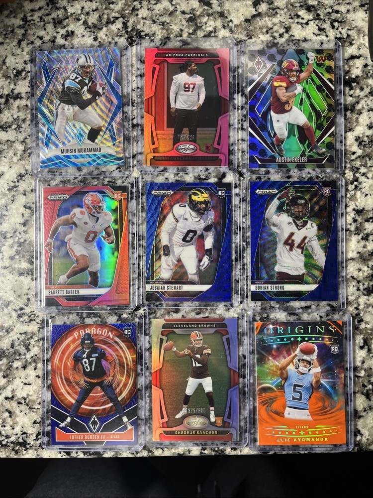 2022-25 Panini  - Numbered Card Lot - Lot Of 9 Numbered Card (7 Rookies)