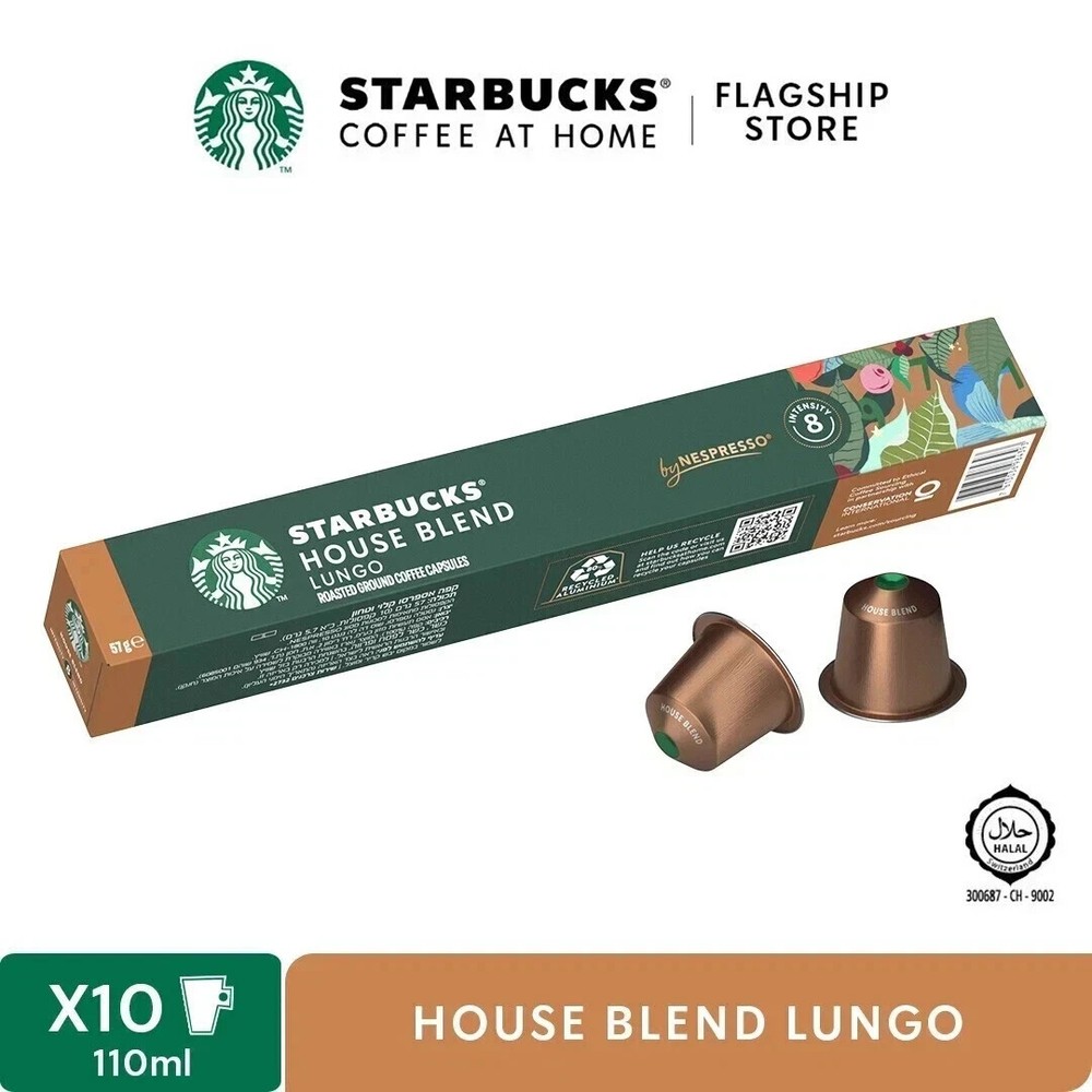 STARBUCKS Medium Roast Coffee Capsules Sleeve of 10 Free Shipping World Wide