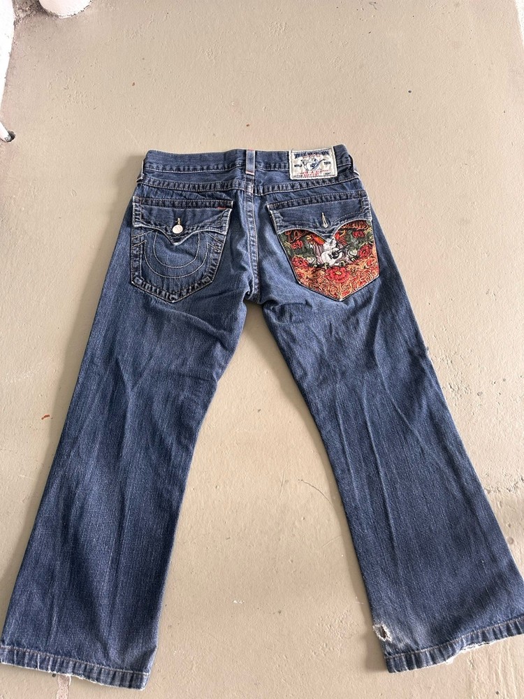 true religion jeans embroidered back pocket RARE