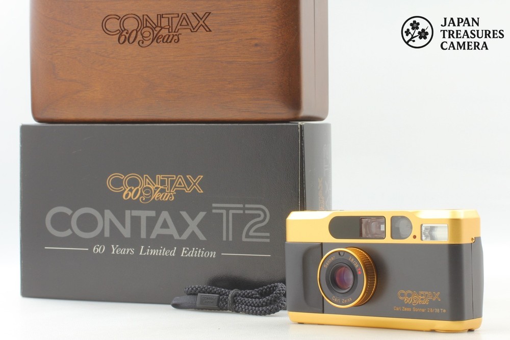 Read [MINT+++ in Box] CONTAX T2 Gold 60th Year Limited 35mm Film Camera JAPAN