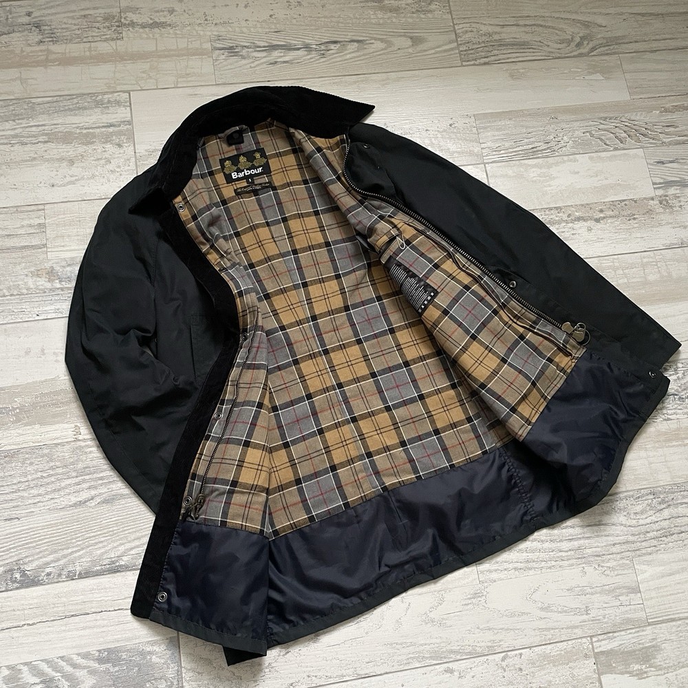 Men's Barbour Wax Bristol Jacket Small AW15 Navy Blue