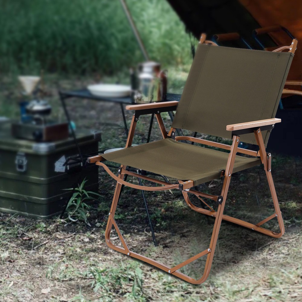 Durable 600D Oxford Fabric Folding Camping Chair with Aluminum Frame for Outdoor Hiking