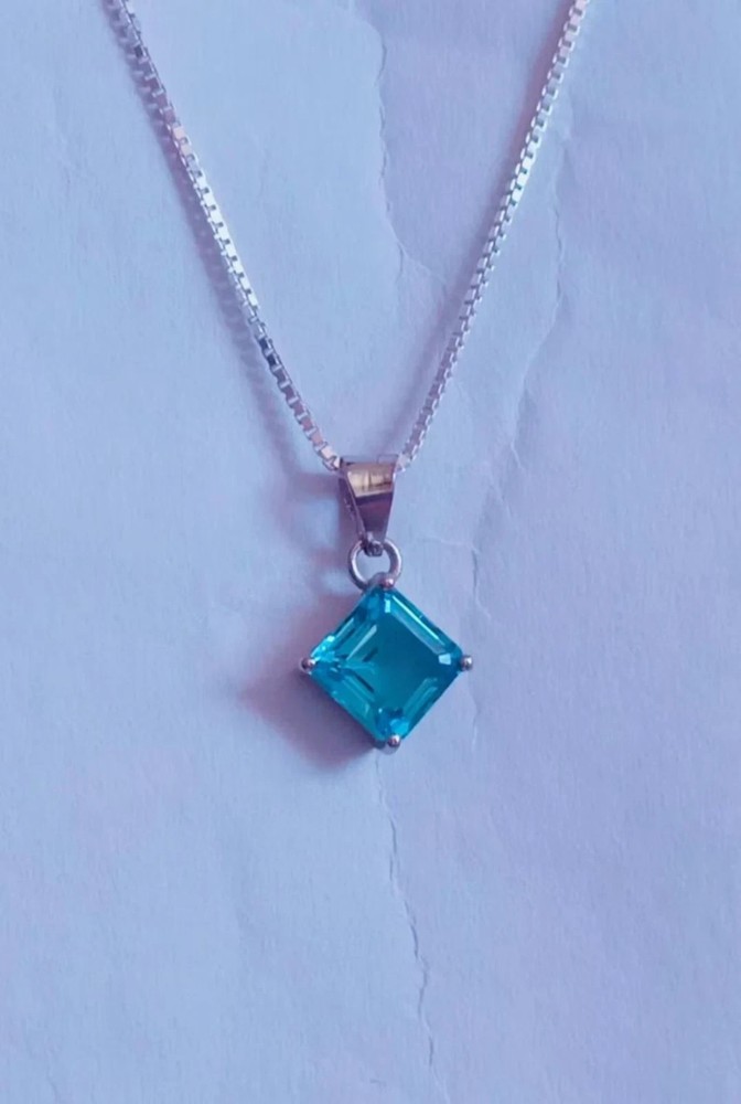 Natural Certified Paraiba Tourmaline 10.70 Ct Loose Gemstone Pendant 925 Silver