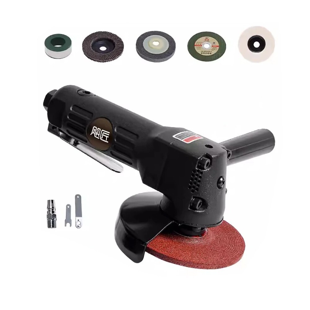 Pneumatic Angle Grinder Handheld Portable 4 Inch Air Grinding Polishing Machine