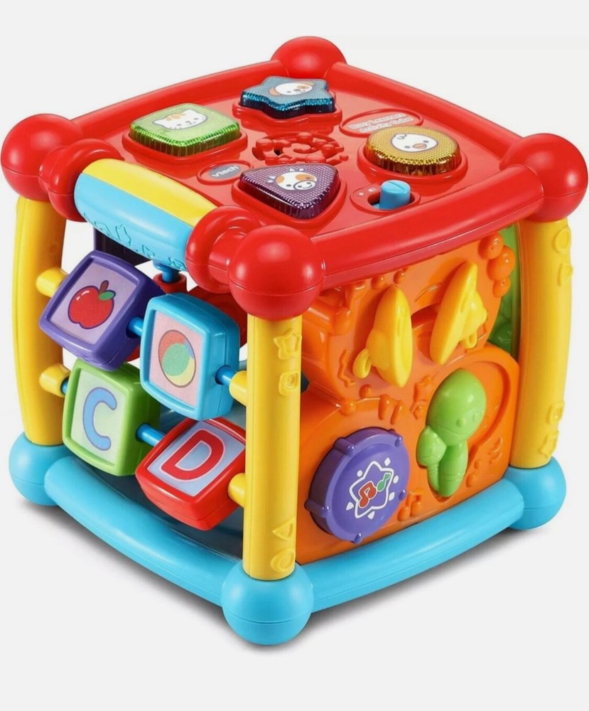 VTech Busy Learners Activity Cube Toy for Infants Toddlers Preschoolers