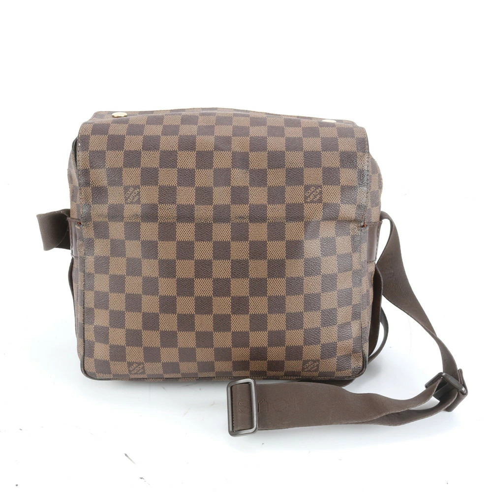 Excellent Condition Louis Vuitton Damier Naviglio N45255 Leather Shoulder Bag Cr