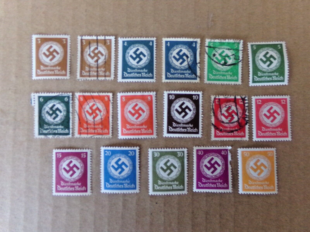 Small Lot Of Germany Official Stamps