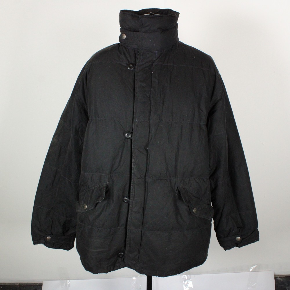 Vintage CP Company Piuma D'oca Puffer Jacket Mens 48 UK XL Black 1996 Italy Down