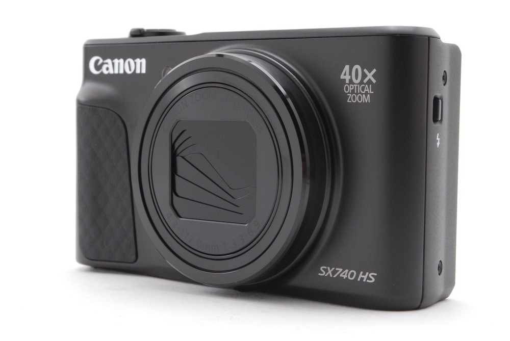[Unused] Canon PowerShot SX740 HS Black 20.3MP 40x Optical Zoom Digital Camera