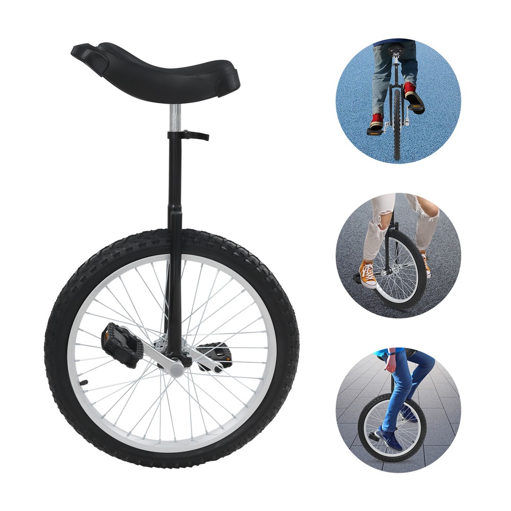 20 Inch Outdoor Unicycle for Adults and Kids with Durable Wheel