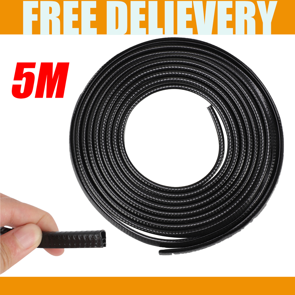 Car Door Edge Guard Rubber Seal Trim Molding 5M Weatherstrip Protector