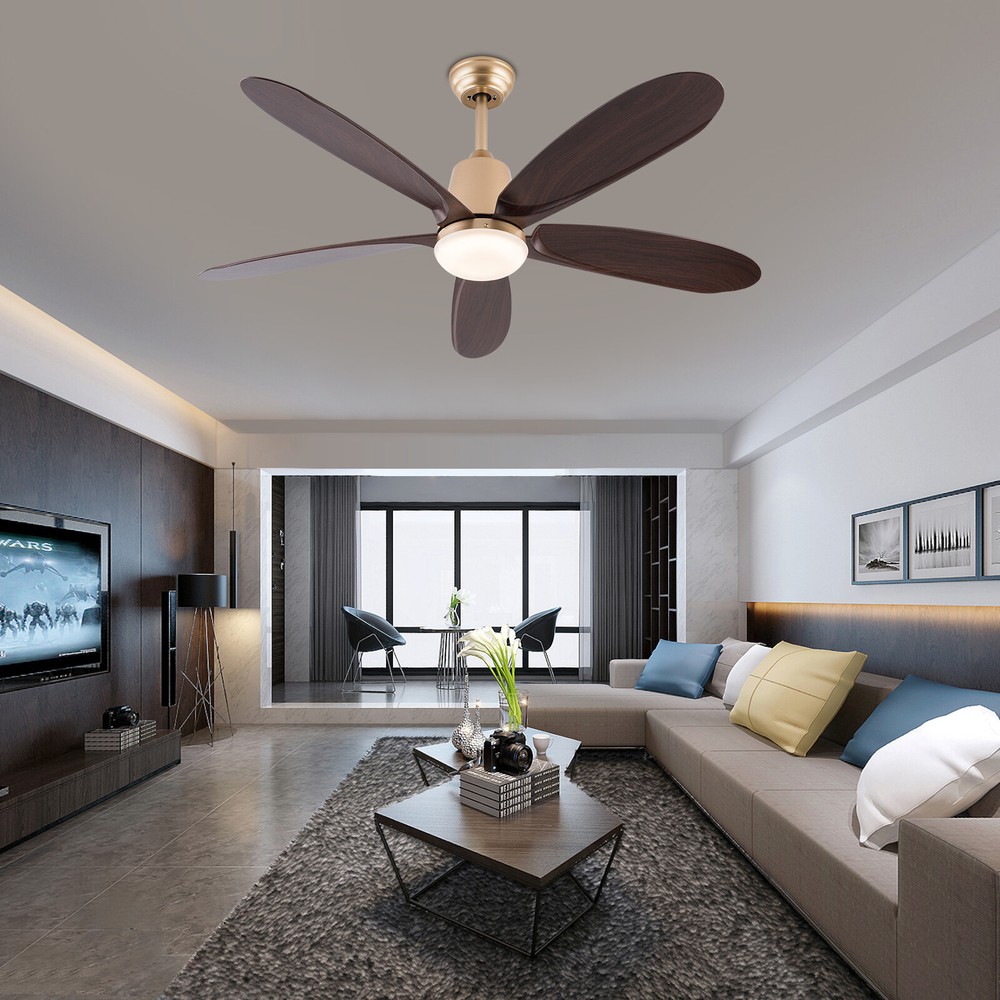 52in Fan Chandelier Ceiling Fan with Lights Ceiling Fan Light w/ Remote Control