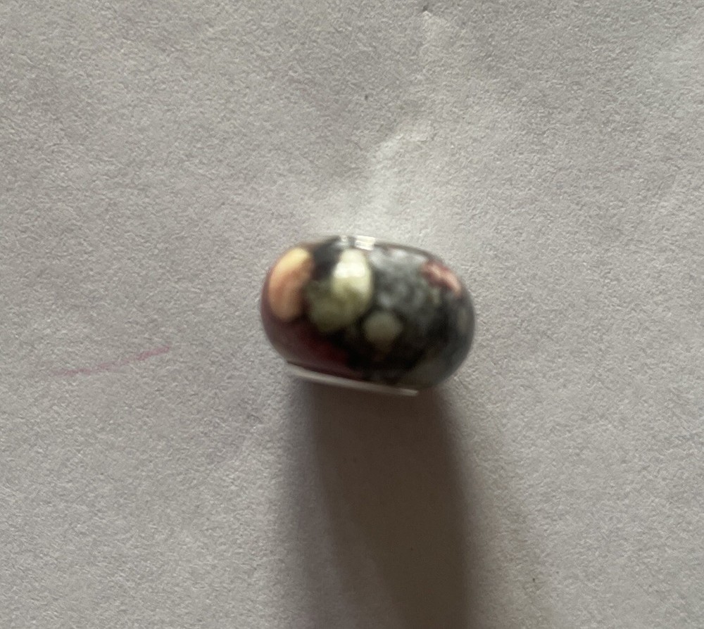 Black Multicolor Pandora-Style Alloy Bead Charm Perfect for Valentine’s Day