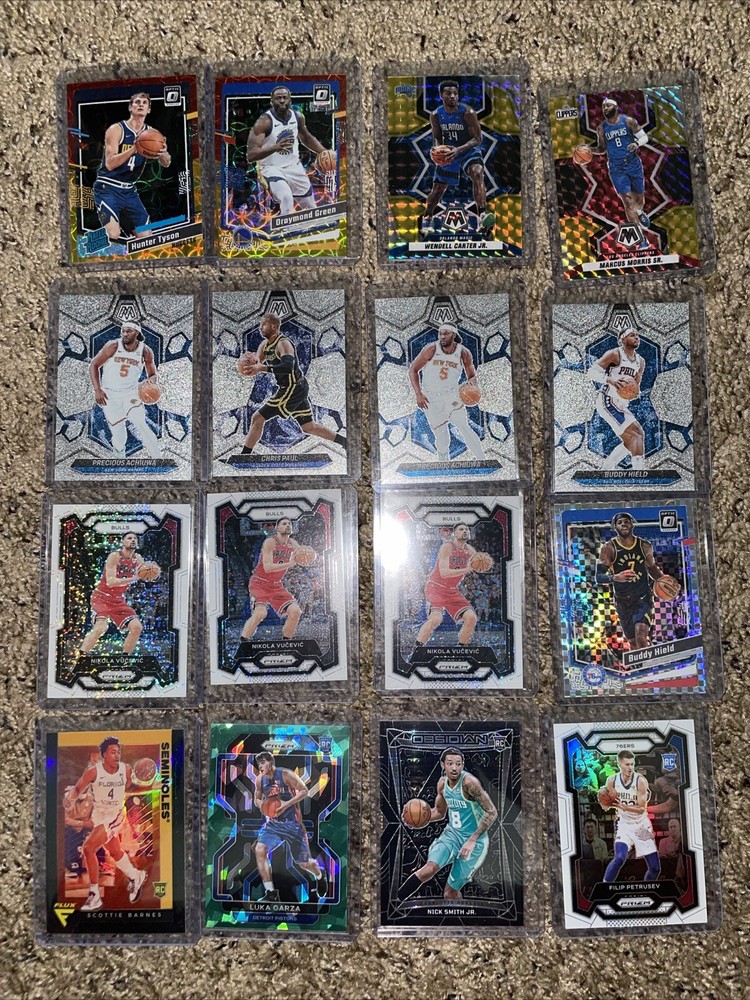 2021-24 Nba Card Lot Rookies, Vets, 16 Numbered Prizm Case Hits, Glitter SSP +