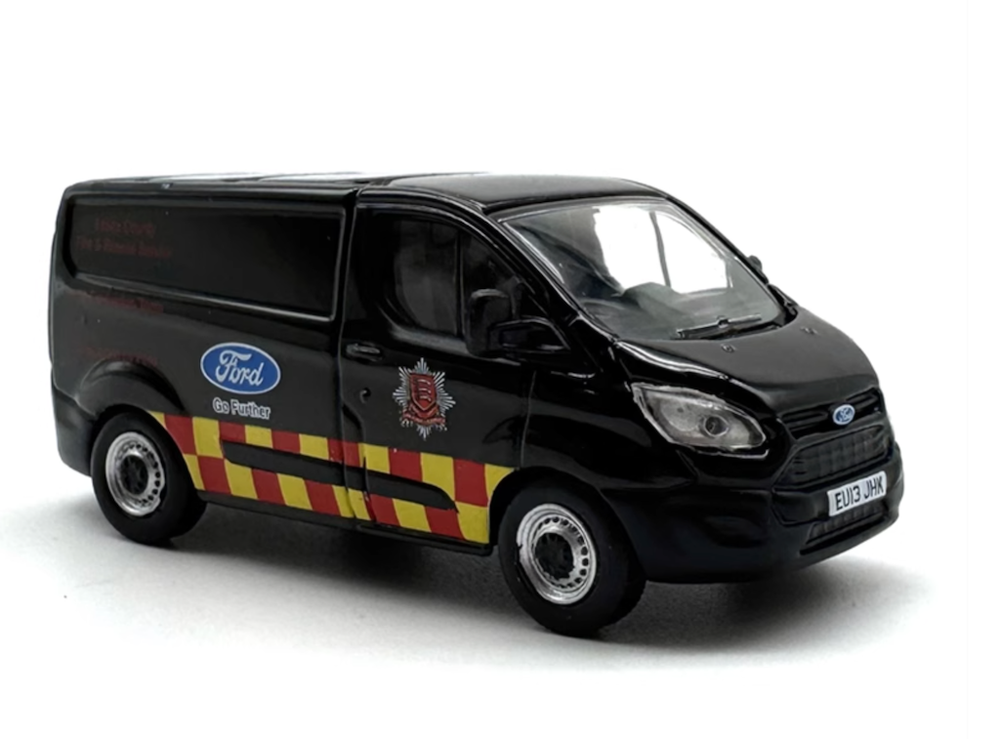 BN 1:76 Black Transit Fire Rescue Vehicle Van Model Diecast Metal Car