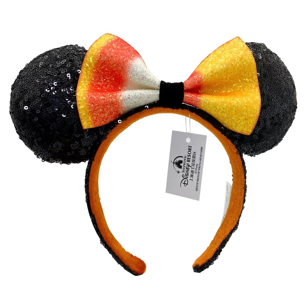 Disney Parks Candy Corn Bow Minnie Mouse Ears Headband 2022