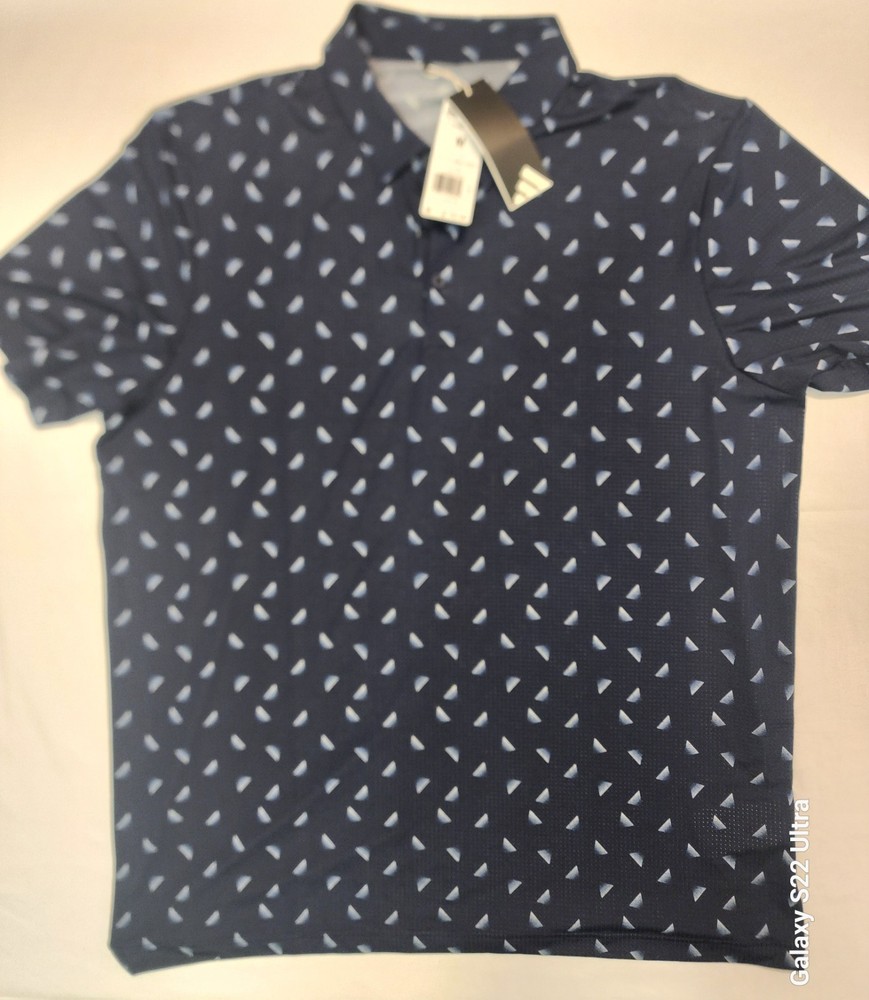 Adidas Golf Men's Ultimate365 Printed Mesh Polo Shirt  Sz Meduim NWT