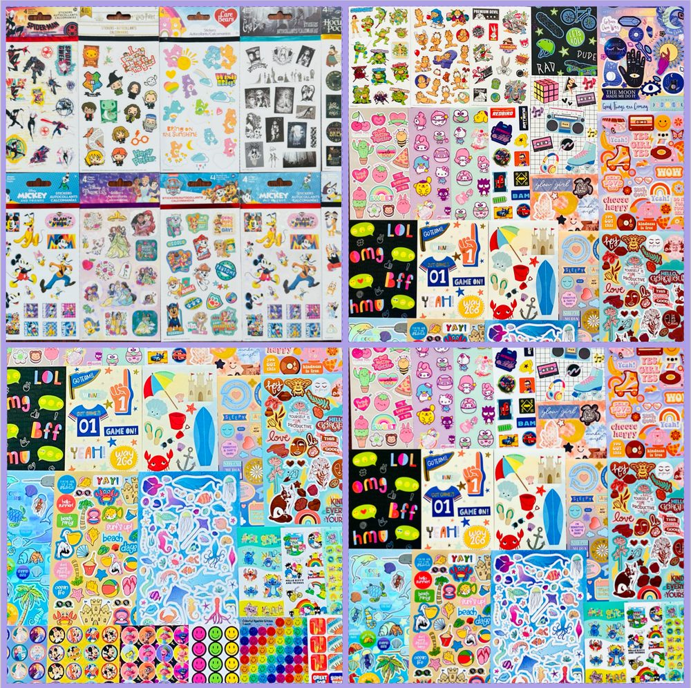 509+ Scrapbook Sticker Lot Stickers wholesale bulk lots Mixed Themes All Seasons