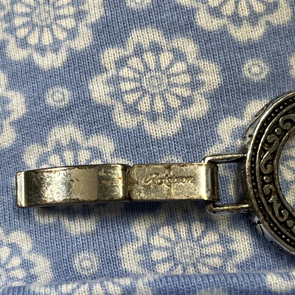 Brighton Central Park Open Round Embossed 7-Link Bracelet 7.5 Inch