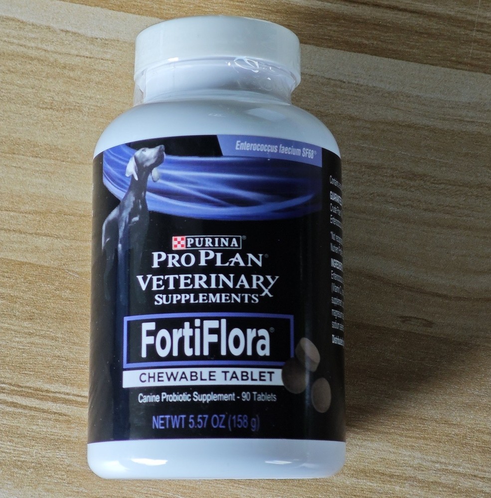 Purina Pro Plan FortiFlora Probiotic Supplements Dog 90 Chewable Tablets Exp9/27