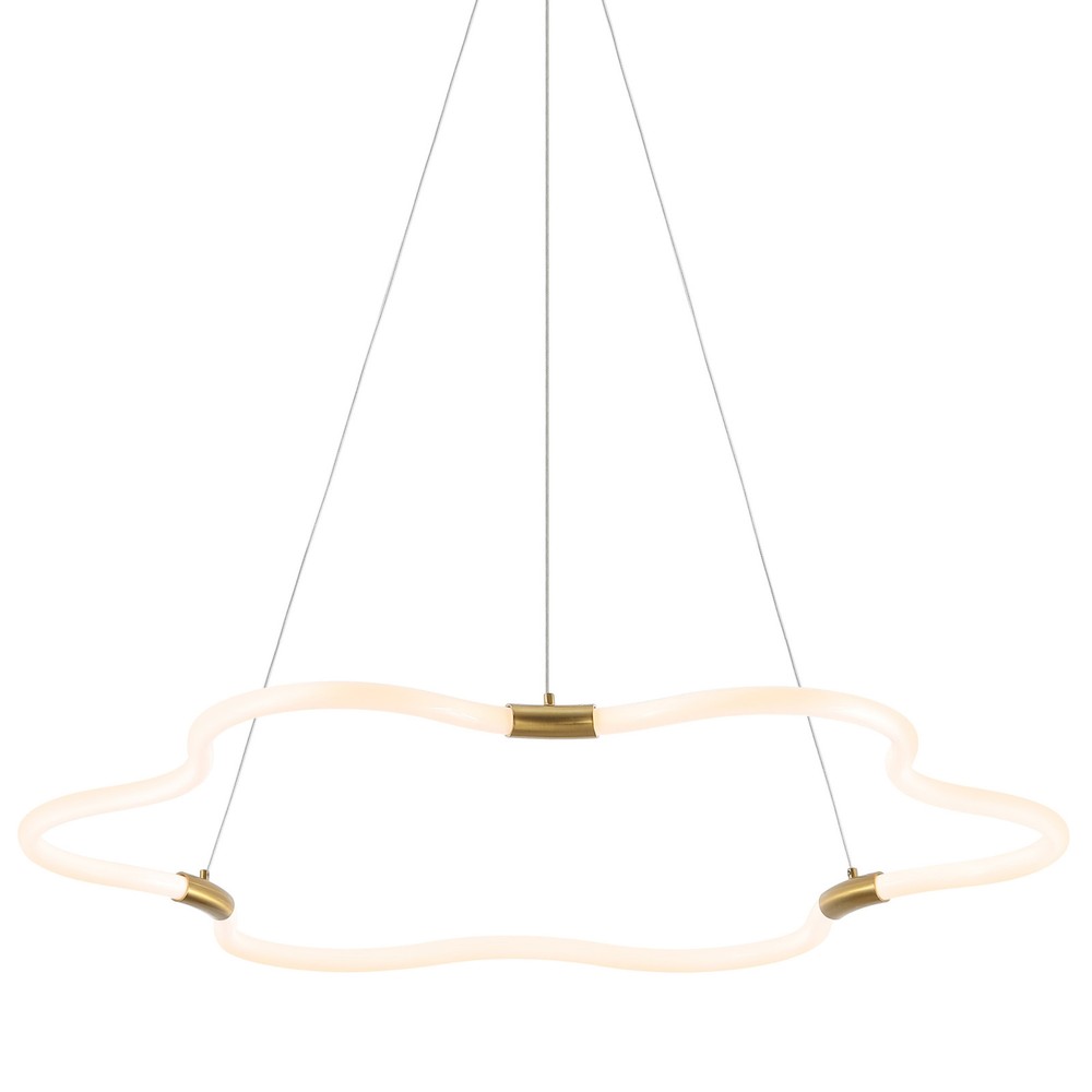 Jonathan Y 32W Gold Nuvola LED Abstract Chandelier JYL7143